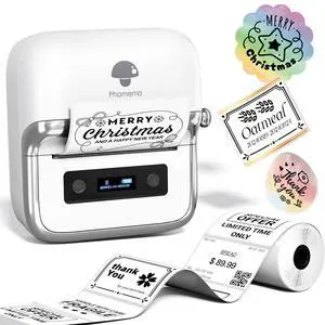 M250 3 Inch Label Maker Machine with Tape | Label Printer for Address, Barcode Printer for Business, Home, Logo Label, Sticker Printer for Phones & PC, with 1 Roll Label M250 3 Inch Label Maker Machine with Tape | Label Printer for Address, Barcode Printer for Business, Home, Logo Label, Sticker Printer for Phones & PC, with 1 Roll Label