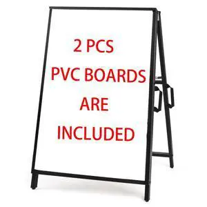 A Frame Sidewalk Sign 24x36 inches Sandwich Board Signs Outdoor Heavy Duty Double-Sided,including 2 Corrugated Boards 2 Anti-Glare for Business Indoor Outdoor (1 PACK) A Frame Sidewalk Sign 24x36 inches Sandwich Board Signs Outdoor Heavy Duty Double-Sided,including 2 Corrugated Boards 2 Anti-Glare for Business Indoor Outdoor (1 PACK)