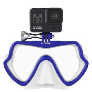 Frameless Scuba Mask w/Mount for all GoPro Hero Cameras for Scuba Diving, Snorkeling, Freediving Frameless Scuba Mask w/Mount for all GoPro Hero Cameras for Scuba Diving, Snorkeling, Freediving