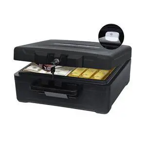 Fireproof Document Box with Key Lock Large Portable Fire Safe for Home Documents Waterproof & Fire Resistant Lock Box with Ergonomic Handle, 1 Hour at 1700°F, 72 Hours Waterproof Fireproof Document Box with Key Lock Large Portable Fire Safe for Home Documents Waterproof & Fire Resistant Lock Box with Ergonomic Handle, 1 Hour at 1700°F, 72 Hours Waterproof
