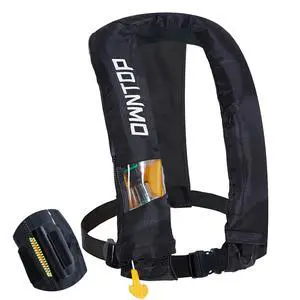 Automatic/Manual Inflatable Vest, Manual Convertible Option, Low Profile, Zipper Closure, Inflatable Fishing Jacket for Kayaking, Boating and Fishing, 24g CO2 Cylinder Included Automatic/Manual Inflatable Vest, Manual Convertible Option, Low Profile, Zipper Closure, Inflatable Fishing Jacket for Kayaking, Boating and Fishing, 24g CO2 Cylinder Included