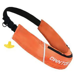 Automatic/Manual Inflatable Swim Belt Pack, Manual Convertible Swim Jacket for Adults, 24g CO2 Cylinder Included, Low Profile for Kayak, Fishing, Paddle Sports Automatic/Manual Inflatable Swim Belt Pack, Manual Convertible Swim Jacket for Adults, 24g CO2 Cylinder Included, Low Profile for Kayak, Fishing, Paddle Sports