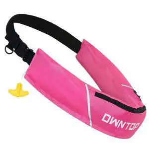 Automatic/Manual Inflatable Swim Belt Pack, Manual Convertible Swim Jacket for Adults, 24g CO2 Cylinder Included, Low Profile for Kayak, Fishing, Paddle Sports Automatic/Manual Inflatable Swim Belt Pack, Manual Convertible Swim Jacket for Adults, 24g CO2 Cylinder Included, Low Profile for Kayak, Fishing, Paddle Sports