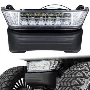 Upgrade Golf Cart Headlight Kit with Bumper for Club Car Precedent 2004-UP, Golf Cart Front LED Light Kit Replacement 12V for Club Car Precedent Upgrade Golf Cart Headlight Kit with Bumper for Club Car Precedent 2004-UP, Golf Cart Front LED Light Kit Replacement 12V for Club Car Precedent