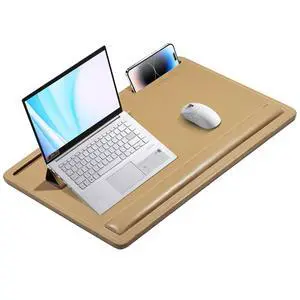 Leather Lap Desk for Laptop, 24 x 16 inches (Brown) | With Memory Foam Cushion & Built-in Wrist Rest, Portable,Adjustable Laptop Desk Fits up to 19 inch Laptop Leather Lap Desk for Laptop, 24 x 16 inches (Brown) | With Memory Foam Cushion & Built-in Wrist Rest, Portable,Adjustable Laptop Desk Fits up to 19 inch Laptop