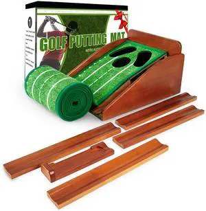 Putting Green Indoor,Golf Putting mat with Auto Ball Return Premium Golf Putting Mat for Home, Office, or Outdoors Golf Gift for Men & Women, Practice Anywhere Putting Green Indoor,Golf Putting mat with Auto Ball Return Premium Golf Putting Mat for Home, Office, or Outdoors Golf Gift for Men & Women, Practice Anywhere