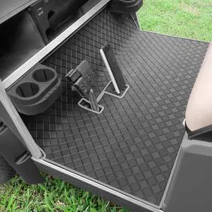 Golf Cart Floor Liner Mat 8mm Thick Rubber Full Coverage Fit for Club Car DS 1982-2013 / Villager 1982-2018 Carts Heavy-Duty Non-Slip Front Feet Mats Replacement Easy to Clean - Grey Trim Golf Cart Floor Liner Mat 8mm Thick Rubber Full Coverage Fit for Club Car DS 1982-2013 / Villager 1982-2018 Carts Heavy-Duty Non-Slip Front Feet Mats Replacement Easy to Clean - Grey Trim