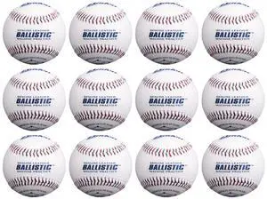 Ballistic Leather Pitching Machine Baseballs | Durable Leather Construction for Consistent Performance, 12-Pack Ballistic Leather Pitching Machine Baseballs | Durable Leather Construction for Consistent Performance, 12-Pack