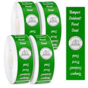 2000 Pieces Tamper Evident Stickers for Food Delivery 1.5 x 6 Inches Red Tamper Seal Proof Tape Safe Labels Sealed for Freshness Drink Food Container Pizza Boxes (Green) 2000 Pieces Tamper Evident Stickers for Food Delivery 1.5 x 6 Inches Red Tamper Seal Proof Tape Safe Labels Sealed for Freshness Drink Food Container Pizza Boxes (Green)