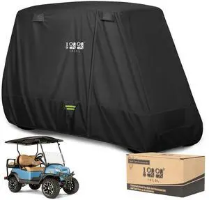2/4/4+2 Passenger Golf Cart Cover Upgrade Extended Roof, 600D Waterproof Snowproof Windproof Sunproof Durable Full Golf Cart Covers for Yamaha,EZGO,Club Car and Other 2/4/4+2 Passenger Golf Cart Cover Upgrade Extended Roof, 600D Waterproof Snowproof Windproof Sunproof Durable Full Golf Cart Covers for Yamaha,EZGO,Club Car and Other