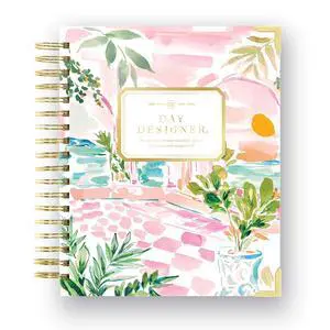 2026-2027 Daily Academic Planner, 7.4"x9.5", Capri | July 2026 - June 2027, Glossy Laminated Cover, Wirebound, Laminated Tabs, Storage Pocket, Stickers & Snap-In Ruler 2026-2027 Daily Academic Planner, 7.4"x9.5", Capri | July 2026 - June 2027, Glossy Laminated Cover, Wirebound, Laminated Tabs, Storage Pocket, Stickers & Snap-In Ruler