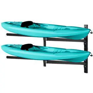 Kayak Storage Rack, Adjustable Wall Mount Kayak Racks for Garage and Outdoor Storage, Heavy Duty Weight Capacity, 2 Level / 3 Level / 4 Level Kayak Storage Rack, Adjustable Wall Mount Kayak Racks for Garage and Outdoor Storage, Heavy Duty Weight Capacity, 2 Level / 3 Level / 4 Level