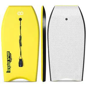 Bodyboard 33-inch/37-inch/42-inch Premium IXPE Body Board with Coiled Wrist Leash, Super Lightweight EPS Core and HDPE Slick Bottom, Perfect Surfing for Kids Teens and Adults Bodyboard 33-inch/37-inch/42-inch Premium IXPE Body Board with Coiled Wrist Leash, Super Lightweight EPS Core and HDPE Slick Bottom, Perfect Surfing for Kids Teens and Adults