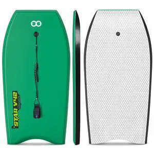 Bodyboard 33-inch/37-inch/42-inch Premium IXPE Body Board with Coiled Wrist Leash, Super Lightweight EPS Core and HDPE Slick Bottom, Perfect Surfing for Kids Teens and Adults Bodyboard 33-inch/37-inch/42-inch Premium IXPE Body Board with Coiled Wrist Leash, Super Lightweight EPS Core and HDPE Slick Bottom, Perfect Surfing for Kids Teens and Adults