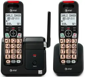 EL2131-21 2-Handset DECT 6.0 Cordless Phone with Call Blocker (50 Numbers), Caller ID, Speakerphone, Backlit Display & Keypad - Black EL2131-21 2-Handset DECT 6.0 Cordless Phone with Call Blocker (50 Numbers), Caller ID, Speakerphone, Backlit Display & Keypad - Black