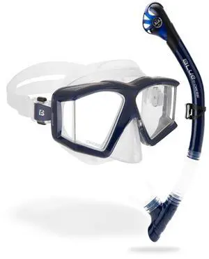 Panoramic Diving Mask and Snorkel Kit - Wide View - Top Dry System Snorkel - Horizon & Scilla - Designed in Italy Panoramic Diving Mask and Snorkel Kit - Wide View - Top Dry System Snorkel - Horizon & Scilla - Designed in Italy