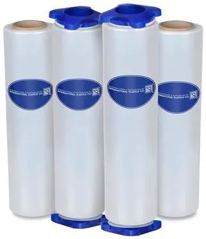 80 Gauge 17" Plastic Stretch Film/Wrap with Tension Handles 1200ft 500% Stretch Clear Durable Adhering Packing Moving Packaging Heavy Duty Shrink 80 Gauge 17" Plastic Stretch Film/Wrap with Tension Handles 1200ft 500% Stretch Clear Durable Adhering Packing Moving Packaging Heavy Duty Shrink