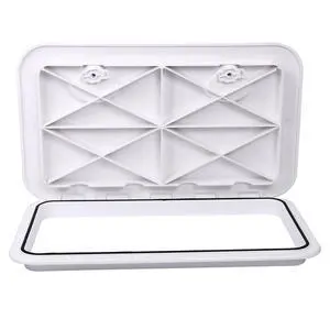 Boat Hatch 24" X 14", 180 Degree Lid Hinge Boat Deck Hatch, Marine Hatch with Non Slip Surface, Durable Construction Boat Access Hatch & Lid, Weatherproof and Easy to Install Boat Hatch 24" X 14", 180 Degree Lid Hinge Boat Deck Hatch, Marine Hatch with Non Slip Surface, Durable Construction Boat Access Hatch & Lid, Weatherproof and Easy to Install