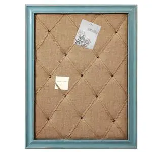 Fabric Bulletin Board Memo Board 21"×27", Large Cork Boards for Walls with Rustic Blue Frame, Vision Boards Photo Display Board, Pinboard Wall Organizer, Decorative Note Message Board Fabric Bulletin Board Memo Board 21"×27", Large Cork Boards for Walls with Rustic Blue Frame, Vision Boards Photo Display Board, Pinboard Wall Organizer, Decorative Note Message Board
