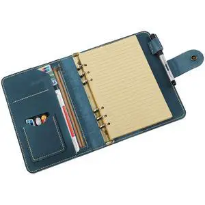Leather A5 binder planner, Refillable leather journal, Leather notebook, A5 ring binder, Custom gift for him, Leadership Gifts, Corporate Gifts for Clients (Blue) Leather A5 binder planner, Refillable leather journal, Leather notebook, A5 ring binder, Custom gift for him, Leadership Gifts, Corporate Gifts for Clients (Blue)