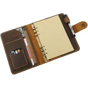 Leather A5 binder planner, Refillable leather journal, Leather notebook, A5 ring binder, Custom gift for him, Leadership Gifts, Corporate Gifts for Clients (Brown) Leather A5 binder planner, Refillable leather journal, Leather notebook, A5 ring binder, Custom gift for him, Leadership Gifts, Corporate Gifts for Clients (Brown)