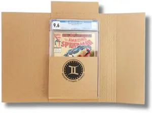 Gemini Wrap Mailer Comic Shipping Boxes - 100ct | Holds 15 Comics, 3 Graded Slabs, 10 Toploader Comics, 8 Magazines | Premium Customizable Gemini Mailers for Comic Books, Manga, Literature Mailers etc Gemini Wrap Mailer Comic Shipping Boxes - 100ct | Holds 15 Comics, 3 Graded Slabs, 10 Toploader Comics, 8 Magazines | Premium Customizable Gemini Mailers for Comic Books, Manga, Literature Mailers etc