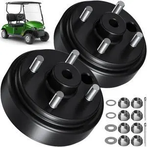 2 pcs Golf Cart Brake Drum Hub Assembly, EZGO Brake Drum Hub Assembly for EZGO TXT PDS 1982-up Electric & 1982-1993 2-Cycle Gas Models OEM #19186G1P, Durable, Replacement Part 2 pcs Golf Cart Brake Drum Hub Assembly, EZGO Brake Drum Hub Assembly for EZGO TXT PDS 1982-up Electric & 1982-1993 2-Cycle Gas Models OEM #19186G1P, Durable, Replacement Part
