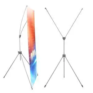 4 Pack Adjustable X Banner Stand for Display Banner Holder Stand Adjustable Size 23"X63" to 32"X78" with Carrying Bag Ideal for Mall Promotions Trade Shows 4 Pack Adjustable X Banner Stand for Display Banner Holder Stand Adjustable Size 23"X63" to 32"X78" with Carrying Bag Ideal for Mall Promotions Trade Shows