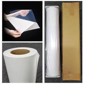 1 x 24 inch x 100 ft Matte Polypropylene Banner roll Window Decal Graphics (self Adhesive) Film Poly Vinyl Waterproof, Tear Resistant, 2 inch core, Inkjet Print Poster Signs 1 x 24 inch x 100 ft Matte Polypropylene Banner roll Window Decal Graphics (self Adhesive) Film Poly Vinyl Waterproof, Tear Resistant, 2 inch core, Inkjet Print Poster Signs