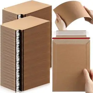 350 Pieces 6x8 Rigid Photo Mailers, 350gsm Keep Flat Cardboard Shipping Envelopes with Self Adhesive for Photos, Documents, Prints, CDs, Small Business Mailing 350 Pieces 6x8 Rigid Photo Mailers, 350gsm Keep Flat Cardboard Shipping Envelopes with Self Adhesive for Photos, Documents, Prints, CDs, Small Business Mailing