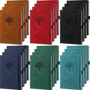 24 Pack Leather Notebook Journals Bulk 5.7" x 8.3" Harder Cover A5 Journals for Writing Men Women Leather Travel Notebooks Daily Gifts for Office Back to School (Multicolored) 24 Pack Leather Notebook Journals Bulk 5.7" x 8.3" Harder Cover A5 Journals for Writing Men Women Leather Travel Notebooks Daily Gifts for Office Back to School (Multicolored)