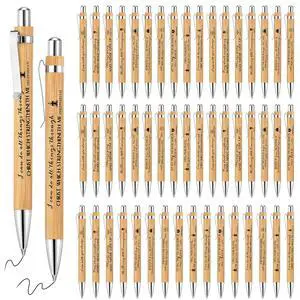 200 Pcs Christian Gifts Pens Bulk Bamboo Ballpoint Pens with Bible Verse and Scripture Inspirational Religious Gifts for Church Pastor Appreciation Grandparents Church Sunday School 200 Pcs Christian Gifts Pens Bulk Bamboo Ballpoint Pens with Bible Verse and Scripture Inspirational Religious Gifts for Church Pastor Appreciation Grandparents Church Sunday School