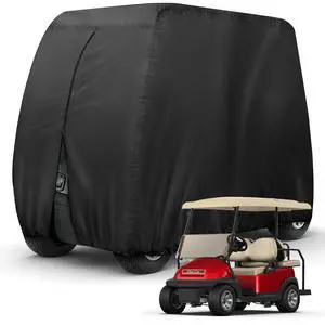 Golf Cart Cover 8 Passenger for Club Car EZGO Yamaha Golf Carts | Heavy Duty 420D Durable Fabric, Waterproof Rear Zipper, Windproof Strap Dustproof UV resistant for 8 Seat Cart Up to 169 Inch Golf Cart Cover 8 Passenger for Club Car EZGO Yamaha Golf Carts | Heavy Duty 420D Durable Fabric, Waterproof Rear Zipper, Windproof Strap Dustproof UV resistant for 8 Seat Cart Up to 169 Inch