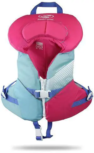 Child Life Jacket, US Coast Guard Approved, Type III Life Vest (30-50 lbs) for Kids and Children, Support Collar with Grab Handle, Fully Adjustable PFD for Pools, Lakes and Boating Child Life Jacket, US Coast Guard Approved, Type III Life Vest (30-50 lbs) for Kids and Children, Support Collar with Grab Handle, Fully Adjustable PFD for Pools, Lakes and Boating