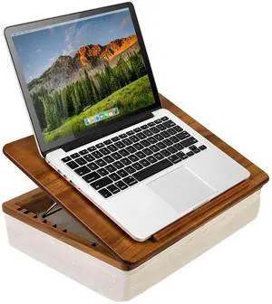 Acacia Wood Easel Lap Desk Java, Fits 15.6 Laptops | Adjustable 7-Level Laptop Stand, Portable Workstation with Open Storage Acacia Wood Easel Lap Desk Java, Fits 15.6 Laptops | Adjustable 7-Level Laptop Stand, Portable Workstation with Open Storage