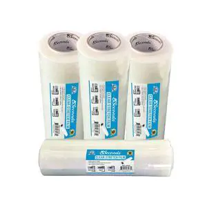 18" Stretch Film/Wrap 1500 feet 7 Layers 80 Gauge Industrial Strength up to 800% Stretch Ability 20 Microns Clear Durable Adhering Packing Moving Heavy Duty Shrink Film, Box of 4 18" Stretch Film/Wrap 1500 feet 7 Layers 80 Gauge Industrial Strength up to 800% Stretch Ability 20 Microns Clear Durable Adhering Packing Moving Heavy Duty Shrink Film, Box of 4