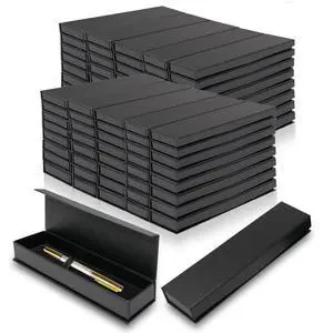 84 Pcs Pen Gift Boxes Empty Black Ballpoint Pen Gift Box with Cushion Pen Jewelry Display Box Empty Present Collection Cases for Birthday Souvenir Business Gifting Office Supplies 84 Pcs Pen Gift Boxes Empty Black Ballpoint Pen Gift Box with Cushion Pen Jewelry Display Box Empty Present Collection Cases for Birthday Souvenir Business Gifting Office Supplies