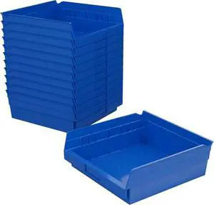 30170 Heavy Duty Plastic Shelf Bins, 12"x 11"x 4", Blue, 12-Pk | Heavy Duty Nesting Storage Bins for Garage, Closet, Refrigerator, Kitchen, Cabinet, Drawer Organization, Pantry Organization 30170 Heavy Duty Plastic Shelf Bins, 12"x 11"x 4", Blue, 12-Pk | Heavy Duty Nesting Storage Bins for Garage, Closet, Refrigerator, Kitchen, Cabinet, Drawer Organization, Pantry Organization