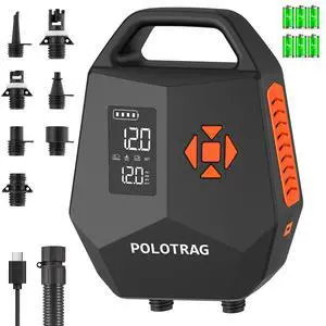 Electric Paddle Board Pump Rechargeable, 20PSI SUP Pump 12000mAh Paddleboard Pump with Inflation & Deflation, Auto-Off, Portable Air Pump for Inflatables, Kayak and Air Mattress Electric Paddle Board Pump Rechargeable, 20PSI SUP Pump 12000mAh Paddleboard Pump with Inflation & Deflation, Auto-Off, Portable Air Pump for Inflatables, Kayak and Air Mattress