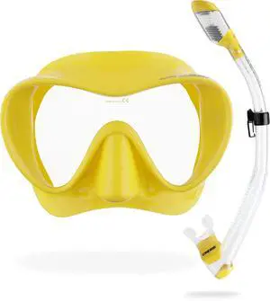 Scuba Diving Snorkeling Kit - Freediving Mask & Dry Snorkel - F1 & Supernova Dry: Designed in Italy Scuba Diving Snorkeling Kit - Freediving Mask & Dry Snorkel - F1 & Supernova Dry: Designed in Italy