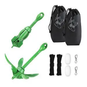 Kayak Anchor, 3.5 lb Paddle Board Anchor Kit | Paddleboard Accessories, 40 ft Marine Rope, Corrosion-Resistant Steel, Portable,Kayak, Small Boat, SUP, Canoe, Jet Ski Kayak Anchor, 3.5 lb Paddle Board Anchor Kit | Paddleboard Accessories, 40 ft Marine Rope, Corrosion-Resistant Steel, Portable,Kayak, Small Boat, SUP, Canoe, Jet Ski