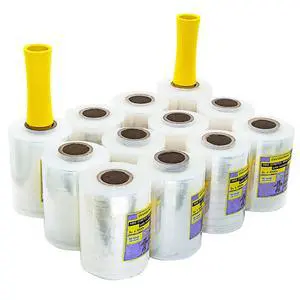 12-Pack Mini Stretch Wrap Roll with Handle | 5 inch x 1000ft x 12 pcs | Shrink Wrap Roll | Stretch Wrap for Moving | Plastic Wrap for Moving | Stretch Film Wrap for Moving | 5 inch Stretch Wrap 12-Pack Mini Stretch Wrap Roll with Handle | 5 inch x 1000ft x 12 pcs | Shrink Wrap Roll | Stretch Wrap for Moving | Plastic Wrap for Moving | Stretch Film Wrap for Moving | 5 inch Stretch Wrap