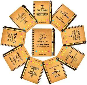 50 Sets Christian Notebooks Bulk Prayer Journals Inspirational Christian Gifts Bible Notebook with Bible Verse Pens for Women Men Church Members Bible Study Groups & Church Families 50 Sets Christian Notebooks Bulk Prayer Journals Inspirational Christian Gifts Bible Notebook with Bible Verse Pens for Women Men Church Members Bible Study Groups & Church Families