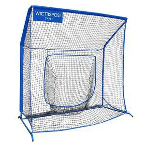 Baseball Softball Net with Blocking System, Batting Cage Practice Net | All-Around Ball Containment, Heavy-Duty Pre-Assembled Metal Frame, 7-Ply Tear Resistant Net, for Backyard Hitting & Pitching Baseball Softball Net with Blocking System, Batting Cage Practice Net | All-Around Ball Containment, Heavy-Duty Pre-Assembled Metal Frame, 7-Ply Tear Resistant Net, for Backyard Hitting & Pitching