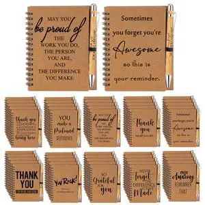 50 Sets Inspirational Notebooks with Retractable Pens Back to School Teacher Welcome Gifts Bulk Teacher Appreciation Motivational Spiral Journal Thank You Gifts for School Staff Employee 50 Sets Inspirational Notebooks with Retractable Pens Back to School Teacher Welcome Gifts Bulk Teacher Appreciation Motivational Spiral Journal Thank You Gifts for School Staff Employee