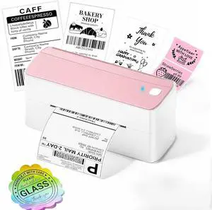 Bluetooth Thermal Label Printer 4x6 - 241BT Pink Label Printer Bluetooth Thermal Label Printer 4x6 - 241BT Pink Label Printer