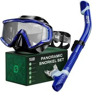 Pano 3 180° Panoramic Dive Mask, Three-Window Tempered Glass Scuba Mask with Dry Top Snorkel, Dual-Layer Silicone Skirt Anti-Leak Diving Gear for Men Women Teens Adults, 4 Color Options Pano 3 180° Panoramic Dive Mask, Three-Window Tempered Glass Scuba Mask with Dry Top Snorkel, Dual-Layer Silicone Skirt Anti-Leak Diving Gear for Men Women Teens Adults, 4 Color Options