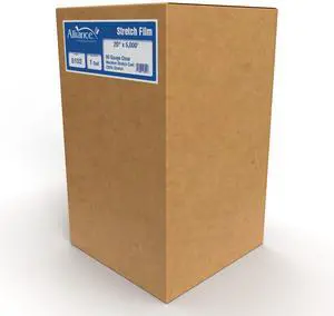 Stretch Film Machine Bundling - Clear, 20" x 5000ft, 80 Gauge, 1 Pack, Industrial Heavy Duty Shrink Wrap for Packing, Shipping, Pallet and Moving Supplies Stretch Film Machine Bundling - Clear, 20" x 5000ft, 80 Gauge, 1 Pack, Industrial Heavy Duty Shrink Wrap for Packing, Shipping, Pallet and Moving Supplies