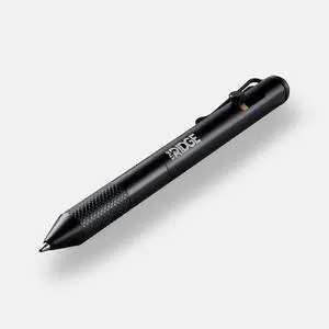 Ridge Bolt Action Pen - CNC Machined Everyday Carry Pen, Knurled Grip, Pressurized Refill, Manganese Spring Steel Clip, Compact Pocket EDC Pen with Schmidt EasyFlow 9000 (Royal Black) Ridge Bolt Action Pen - CNC Machined Everyday Carry Pen, Knurled Grip, Pressurized Refill, Manganese Spring Steel Clip, Compact Pocket EDC Pen with Schmidt EasyFlow 9000 (Royal Black)
