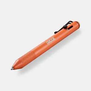 Ridge Bolt Action Pen - CNC Machined Everyday Carry Pen, Knurled Grip, Pressurized Refill, Manganese Spring Steel Clip, Compact Pocket EDC Pen with Schmidt EasyFlow 9000 (Basecamp Orange) Ridge Bolt Action Pen - CNC Machined Everyday Carry Pen, Knurled Grip, Pressurized Refill, Manganese Spring Steel Clip, Compact Pocket EDC Pen with Schmidt EasyFlow 9000 (Basecamp Orange)
